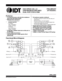 Datasheet IDT709269L12PFI manufacturer IDT